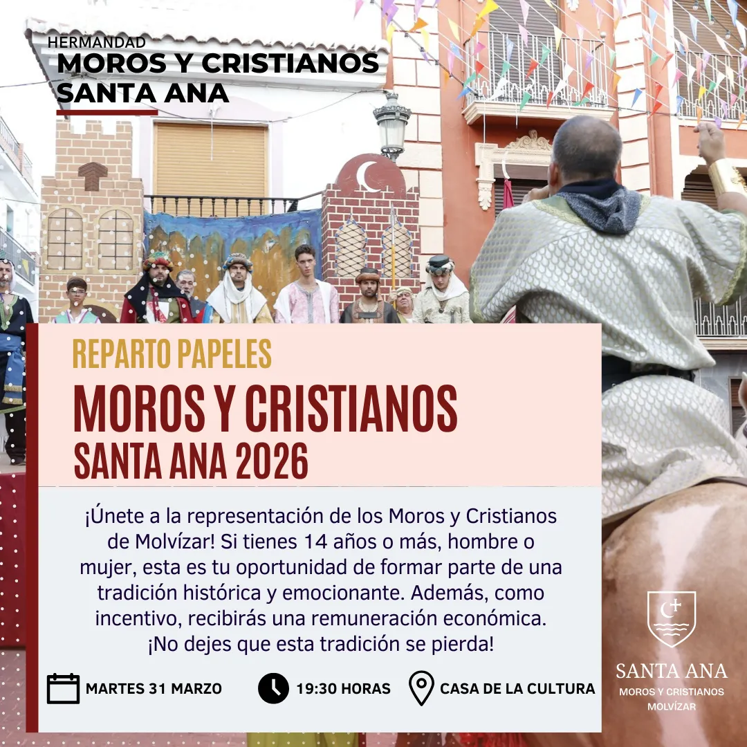 La Hermandad de Moros y Cristianos Santa Ana abre el reparto de papeles para las fiestas de 2026