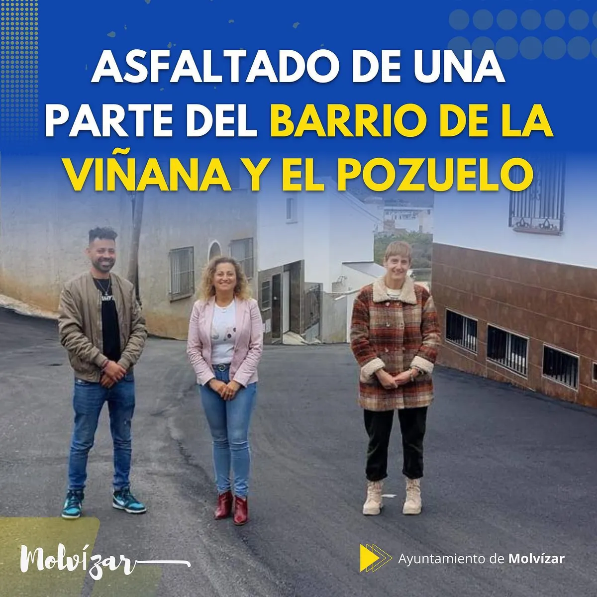 Asfaltado de una parte del Barrio de la Viñana y el Pozuelo.