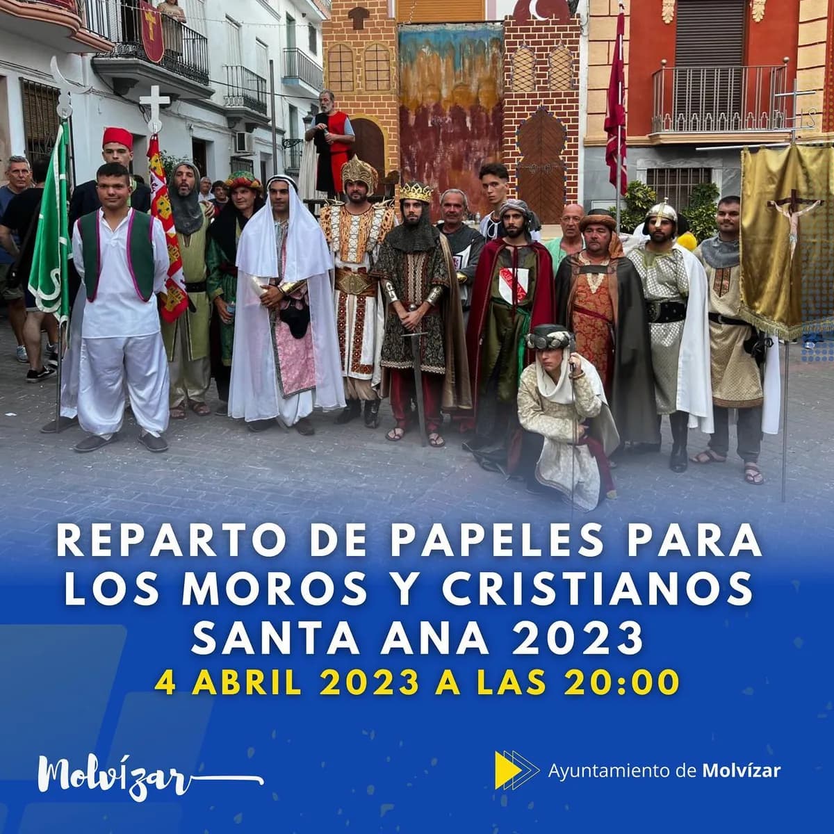 Reparto de papeles para los Moros y Cristianos Santa Ana 2023