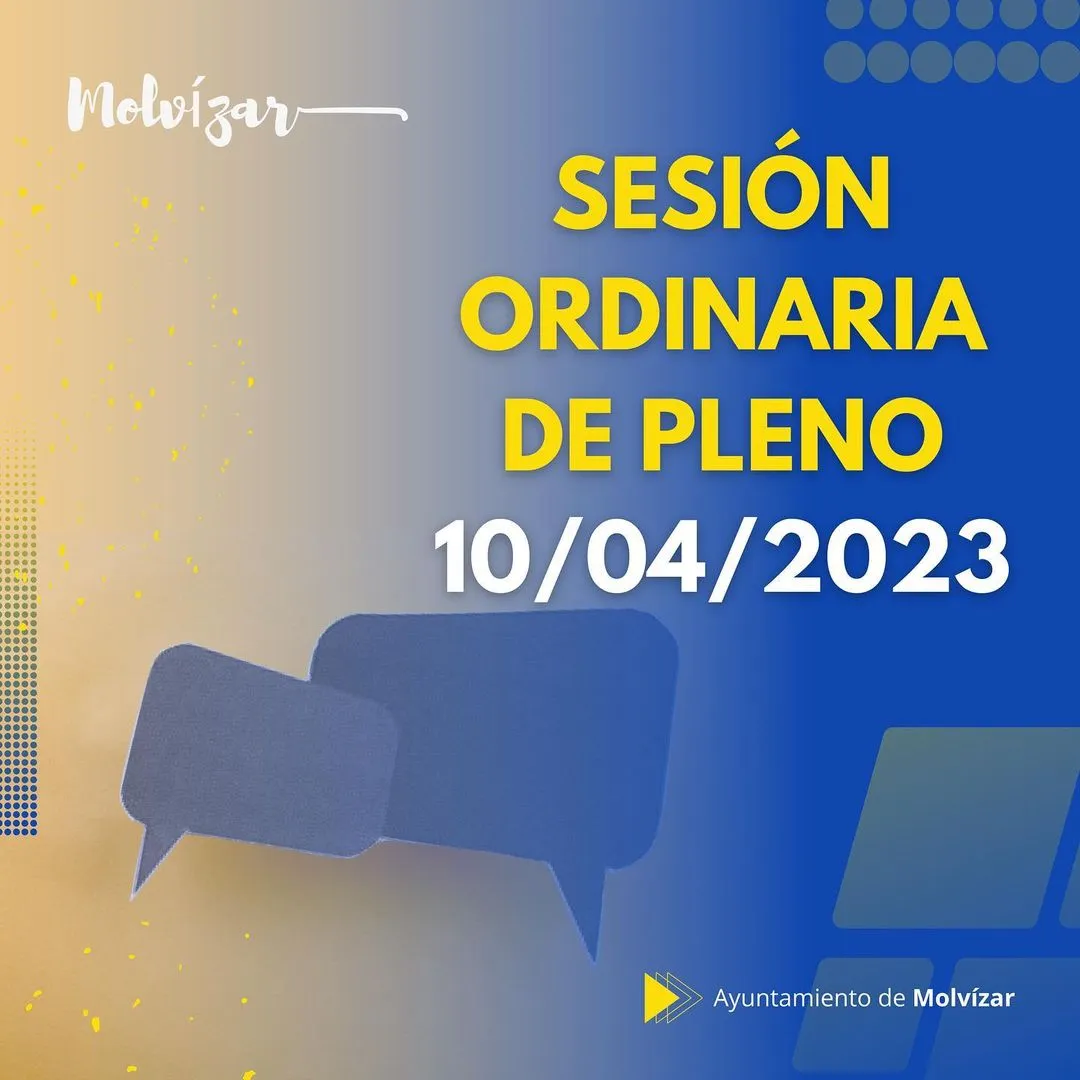 Sesión ordinaria de Pleno 10/04/2023